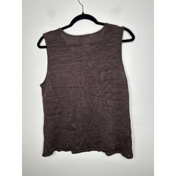 Coldwater Creek Sweater Tank Top Brown Sleeveless Size Large NWT - Picture 6 of 10